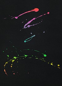 Colorful blotched oil paint texture illustration