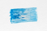 Blue watercolor brush stroke vector