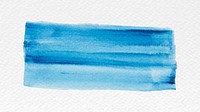 Blue watercolor brush stroke vector