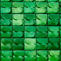 Blank green brick patterned background