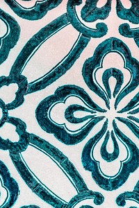 Portuguese vintage blue flower tiles