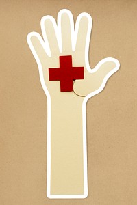 Medical care paper craft sticker