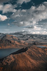 Blue lake near Landmannalaugar, Iceland