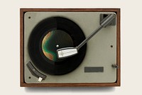 Vinyl player mockup design resource