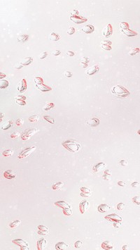 Light pink droplets on a window mobile wallpaper