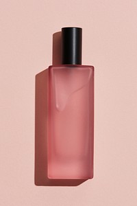 Pink blank perfume glass bottle design resource