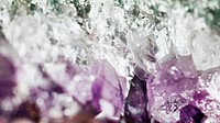 Amethyst crystal macro photography