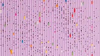 Sprinkles glitter purple wavy paper banner