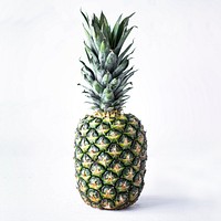Natural single pineapple tropical fruit