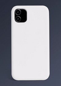 White mobile phone case product showcase back view