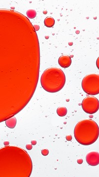 Mobile wallpaper abstract red oil bubble in water background