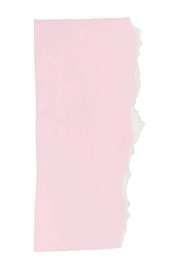 Ripped paper pink element vector in handmade craft