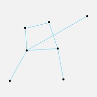 Business network element, connecting dots, technology vector design