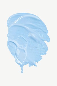 Blue paint smear textured vector brush stroke creative art graphic