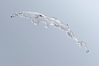Splashing water, abstract element vector clipart