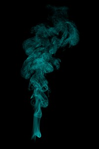 Green smoke vector textured element, abstract design