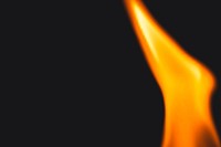 Burning flame background, fire border realistic vector black image