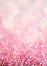 Pink sparkles gradient bokeh invitation card