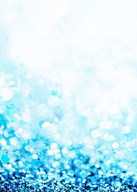 Shiny blue glitter textured invitation card
