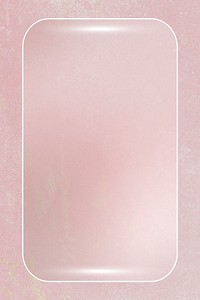 Rectangle frame on pink background template vector