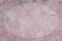 Oval frame on pink background vector