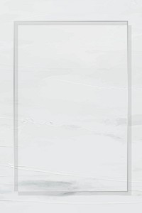 Rectangle silver frame on painted background vector