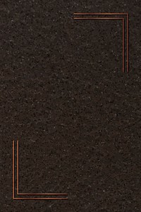 Copper frame on dark brown background vector