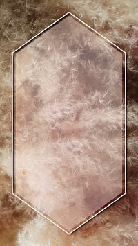 silver gold frame on brown frosted textured mobile phone wallpaper vector