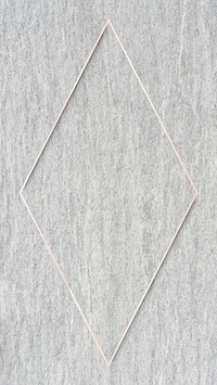 Rhombus silver  frame on gray mobile phone wallpaper vector