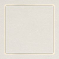Square gold frame on beige background vector
