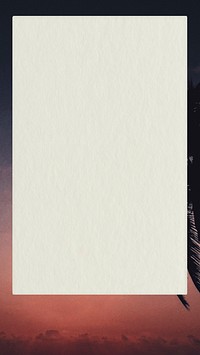 Blank rectangle card mobile phone wallpaper