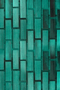 Green concrete brick wall pattern mobile phone wallpaper