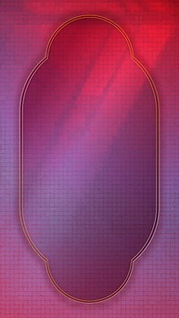 Oval frame on abstract mobile phone wallpaper vector