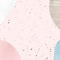 Pink and blue collage textured background vector