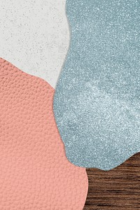 Pink and blue collage textured background vector
