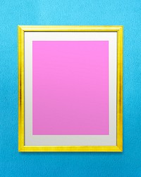 Blank gold photo frame