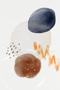 Colorful abstract watercolor circles design illustration