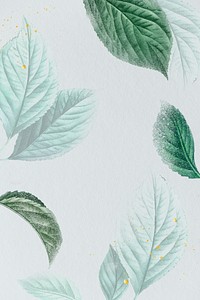 Cherry branches on gray background social template illustration