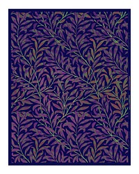 Willow wallpaper pattern wall art print and poster. Remix from original illustration by William Morris