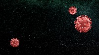 Coronavirus on a dark background