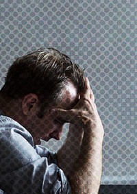 Man feeling depressed due to unemployment and cocid-19