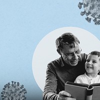 Little boy homeschooling during coronavirus pandemic