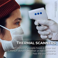 Thermal scanners cannot detect asymptomatic cases information by WHO vector