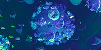 Blue infectious coronavirus outbreak social banner