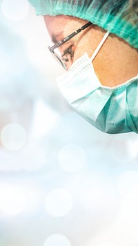 Doctor wearing a surgical mask to prevent coronavirus infection 