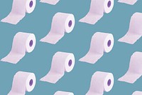 Tissue paper rolls patterned background vector