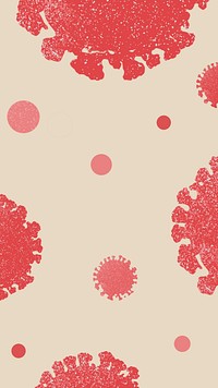 Coronavirus pandemic social background template illustration