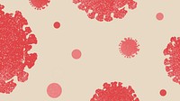 Coronavirus pandemic social template illustration