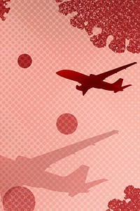Travel ban during coronavirus pandemic social template illustration