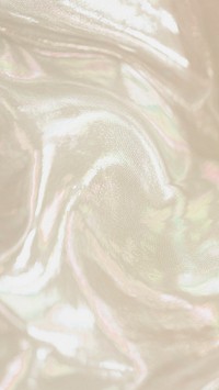 Shiny beige holographic textured mobile wallpaper
